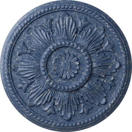Ekena Millwork Edinburgh Ceiling Medallion (Fits Canopies up to 5 1/4"), 18"OD x 1 3/4"P, Americana Crackle CM18EDAMC